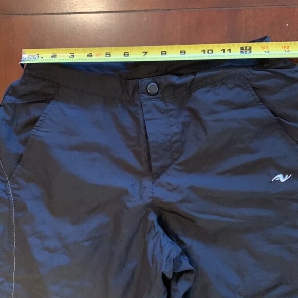 Athletic Works Wind Breaker Pants Lined Size Small Petite 4/6 Black - Picture 11 of 12